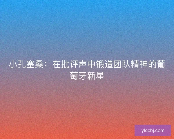 小孔塞桑：在批评声中锻造团队精神的葡萄牙新星